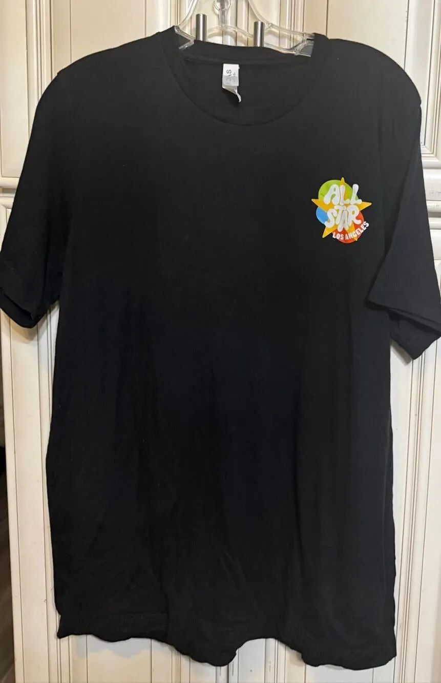 Bella+Canvas Girls 2026 NBA All-Star Weekend Graphic T-Shirt Black Size Large